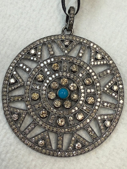 Silver and Diamond Pave  PENDANT & CHARMS