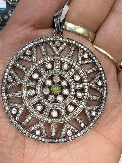Silver and Diamond Pave  PENDANT & CHARMS