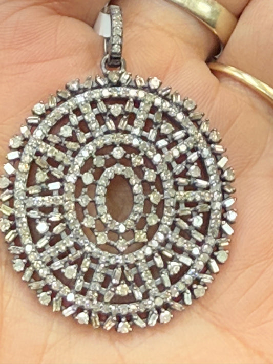 Oval Diamond Pendant