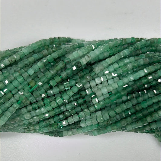 Emerald Faceted Square