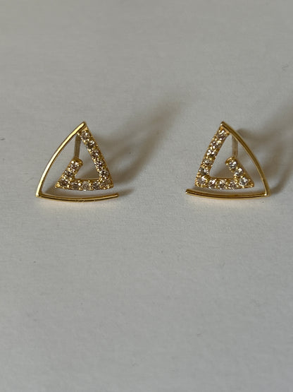 14K Gold and Diamond Earrings