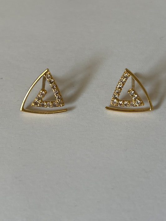 14K Gold and Diamond Earrings