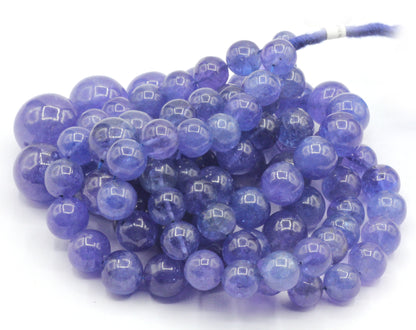 Tanzanite Smooth Round Beads