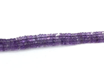 Amethyst Beads Faceted Heshi, Faceted Donut, Faceted Tyre