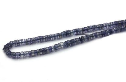 Iolite Beads Faceted Heshi, Faceted Donut, Faceted Tyre