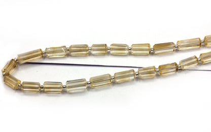 Citrine Faceted Tube Beads