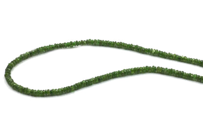 Chrome Diopside Faceted Beads