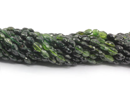 Chrome tourmaline Faceted Oval Beads