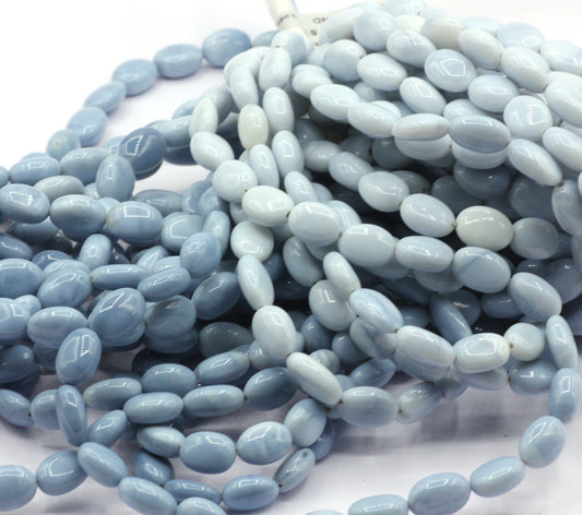 Blue Opal Smooth Oval