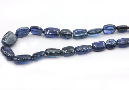 Natural Blue Kyanite Smooth Beads Nuggets