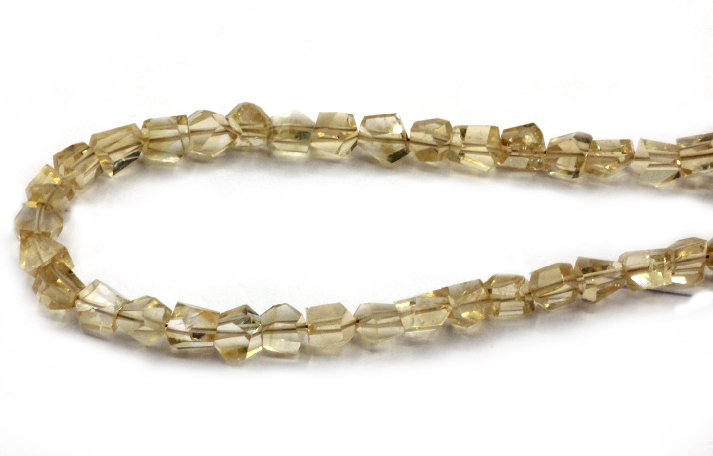 Citrine Faceted Nuggets Beads, Natural Citrine
