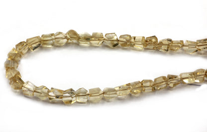 Citrine Faceted Nuggets Beads, Natural Citrine