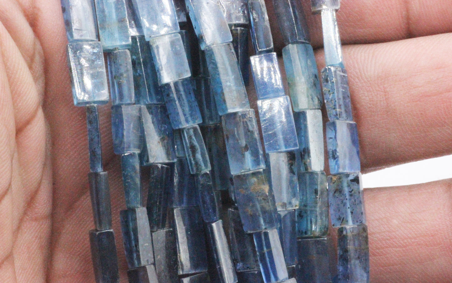 Kyanite Blue Slice Beads Rectangle