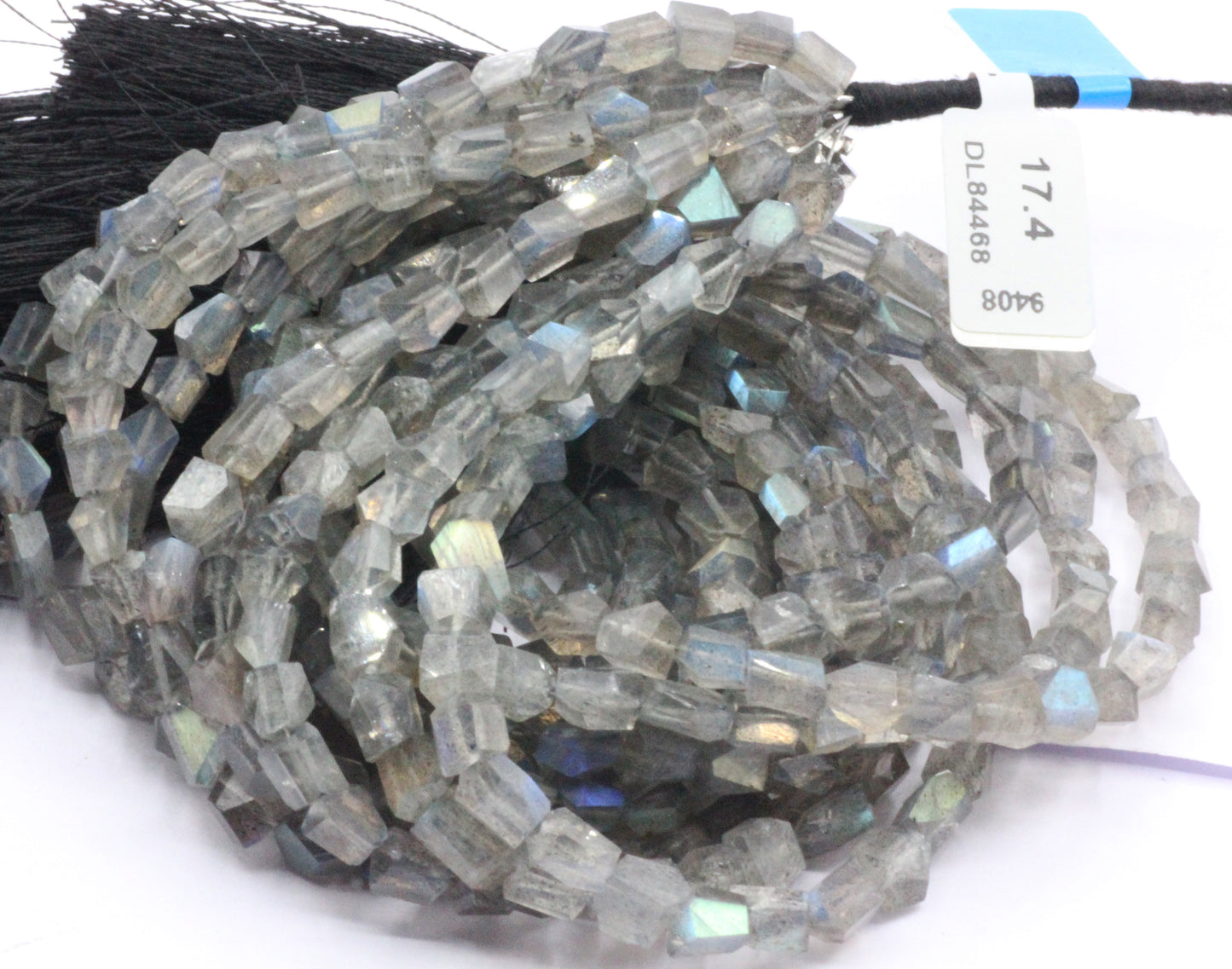 Labradorite Faceted Nuggets Beads, Natural Labradorite