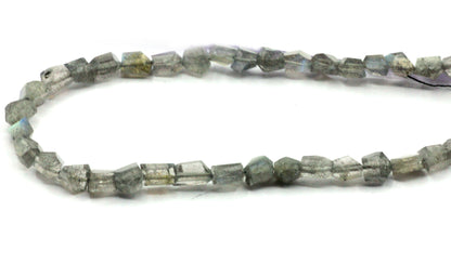 Labradorite Faceted Nuggets Beads, Natural Labradorite