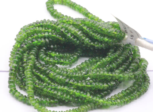 Chrome Diopside Smooth Beads, Natural Gemstone