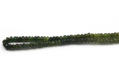 Tourmaline Chrome Green Faceted Beads