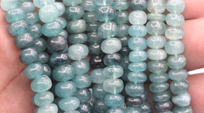 Grandidierite Smooth Roundel Beads