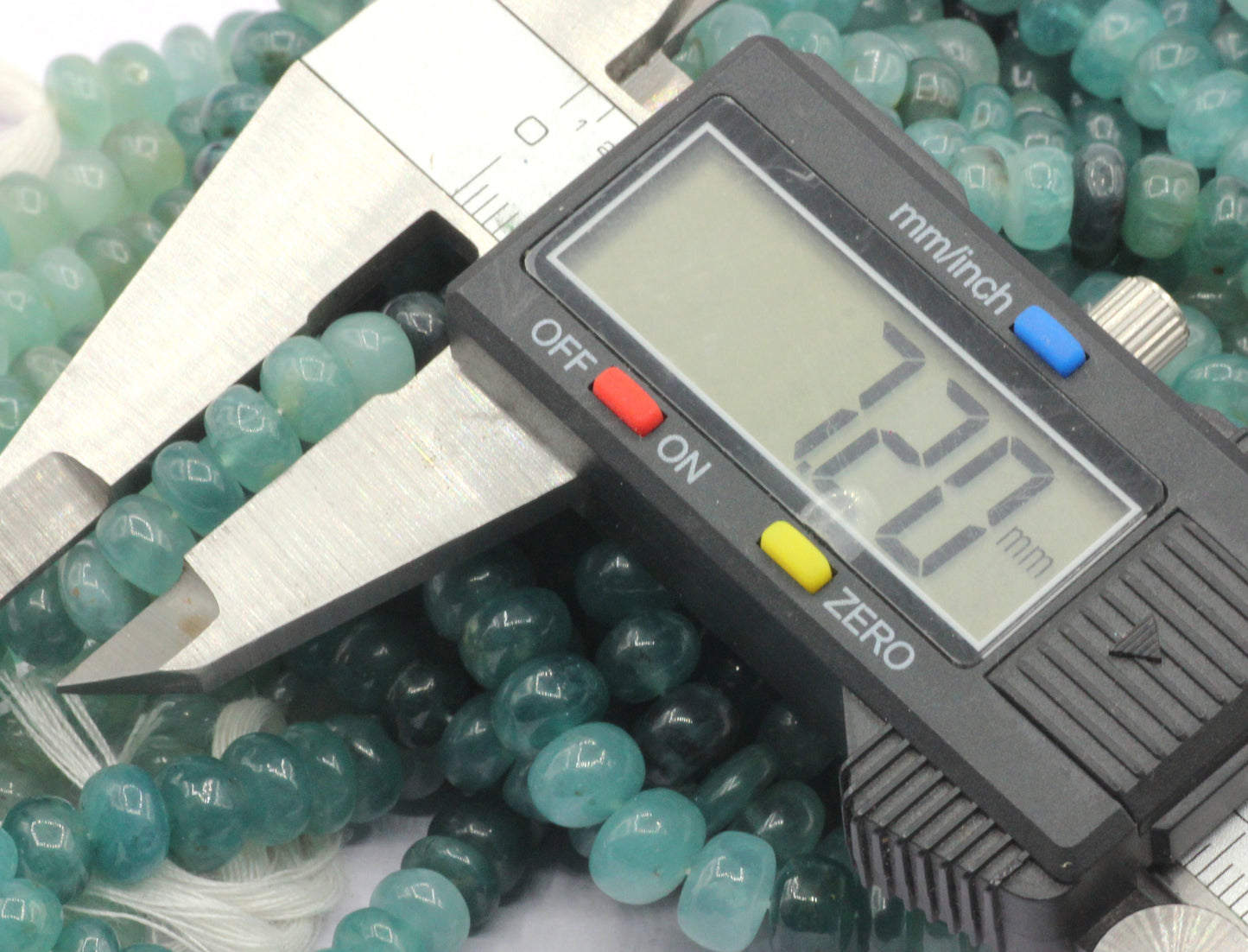 Grandidierite Smooth Roundel Beads