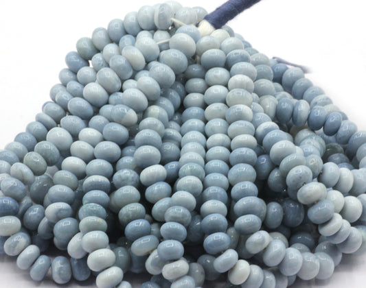 Blue Opal Smooth Roundel