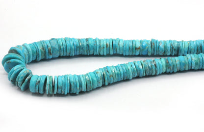 Turquoise Faceted Heshi Beads, Sleeping Beauty Turquoise