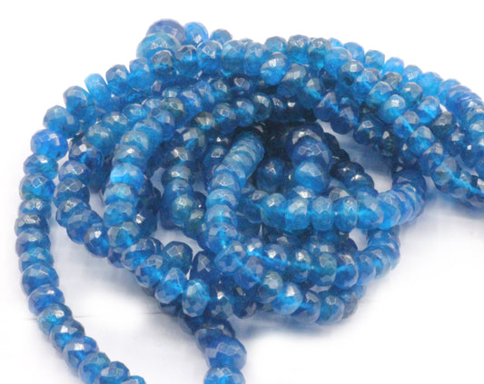 Neon Apatite Faceted Beads, Natural Stone, Natural Color