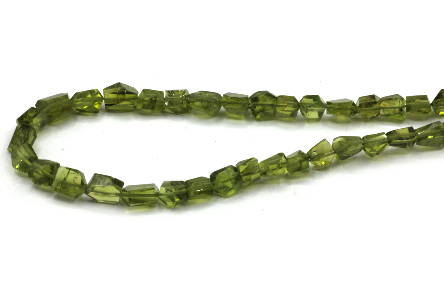 Peridot Faceted Nuggets Beads, Natural Peridot