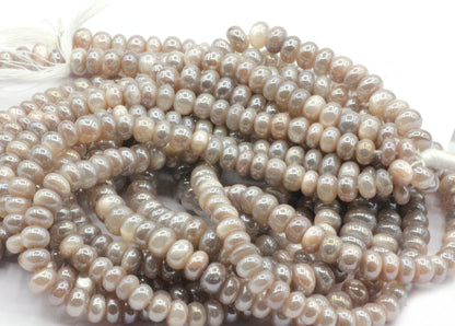 Mystic Moonstone Gemstone Beads Roundel