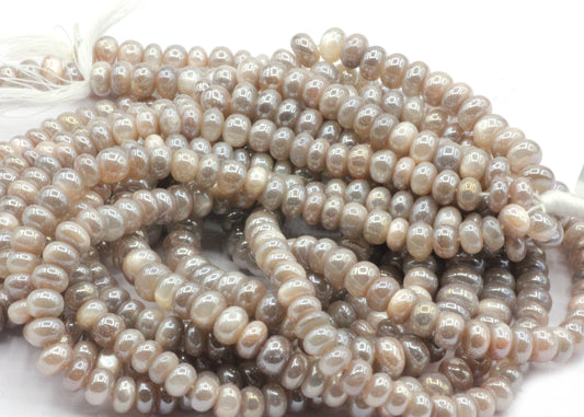 Mystic Moonstone Gemstone Beads Roundel