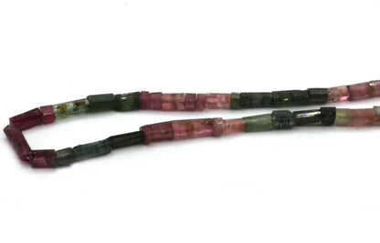 Tourmaline Faceted Tube Beads