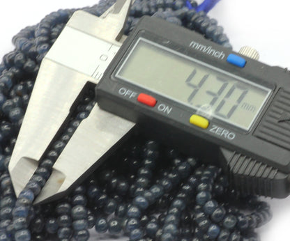 Sapphire, Blue Sapphire Smooth Roundel Beads, Natural Blue Sapphire