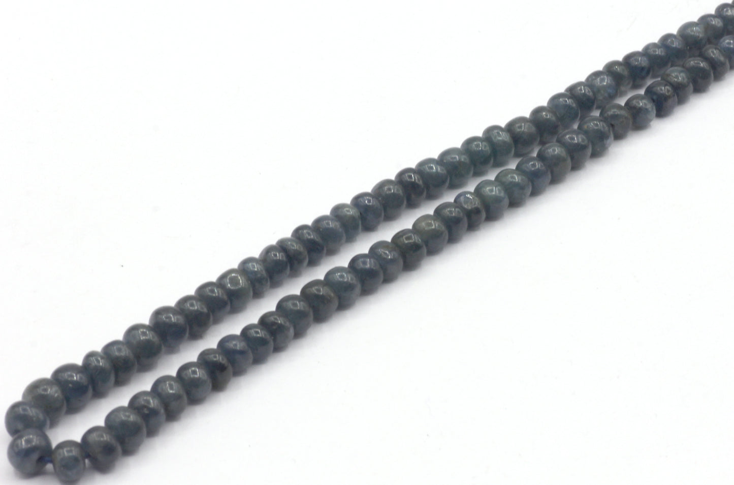 Sapphire, Blue Sapphire Smooth Roundel Beads, Natural Blue Sapphire