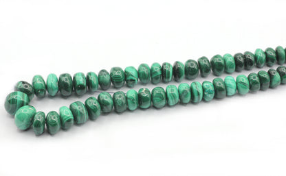 Malachite Smooth Roundel Beads