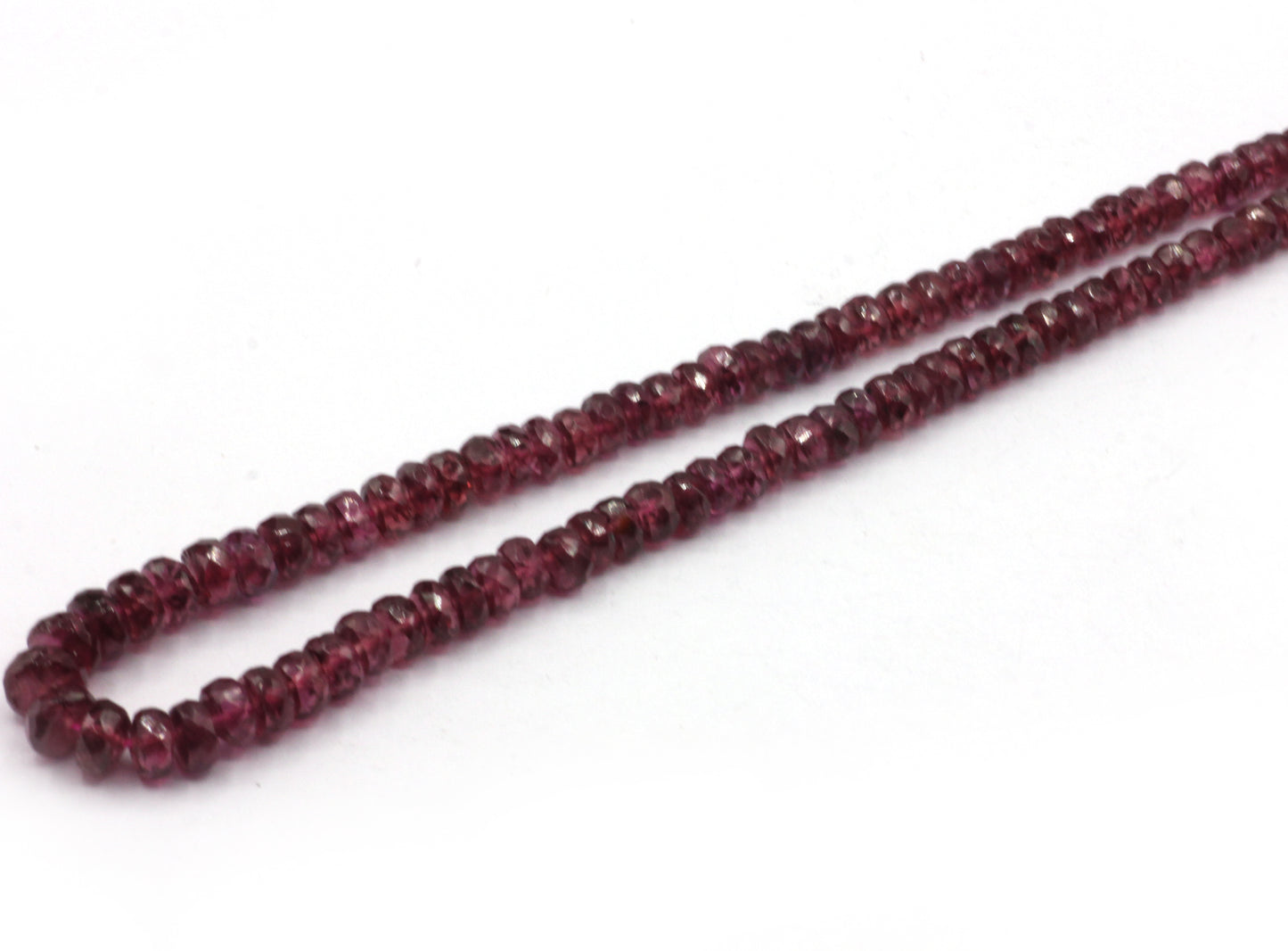 Garnet Faceted Roundel Beads, rhodolite garnet, pink garnet