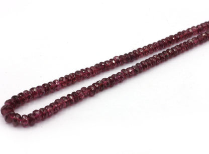 Garnet Faceted Roundel Beads, rhodolite garnet, pink garnet