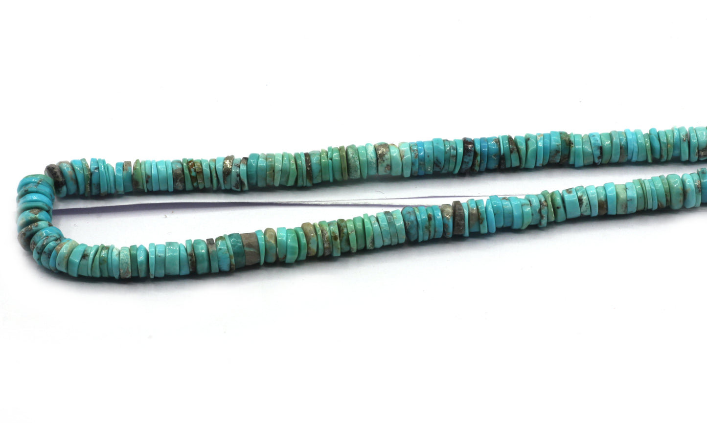 Turquoise Smooth Heshi,Donut, Tyre Beads