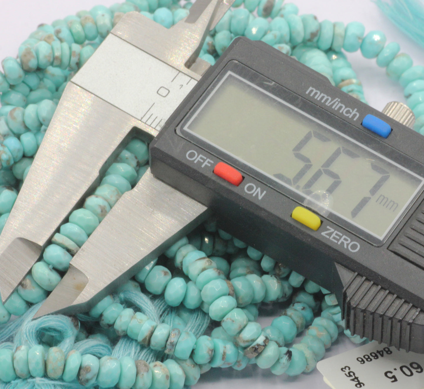 Turquoise Faceted Roundel Beads