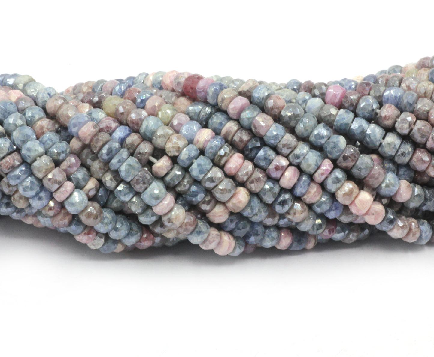 Sapphire, Multi Sapphire Beads Faceted, Multi Color Corundum Beads Faceted