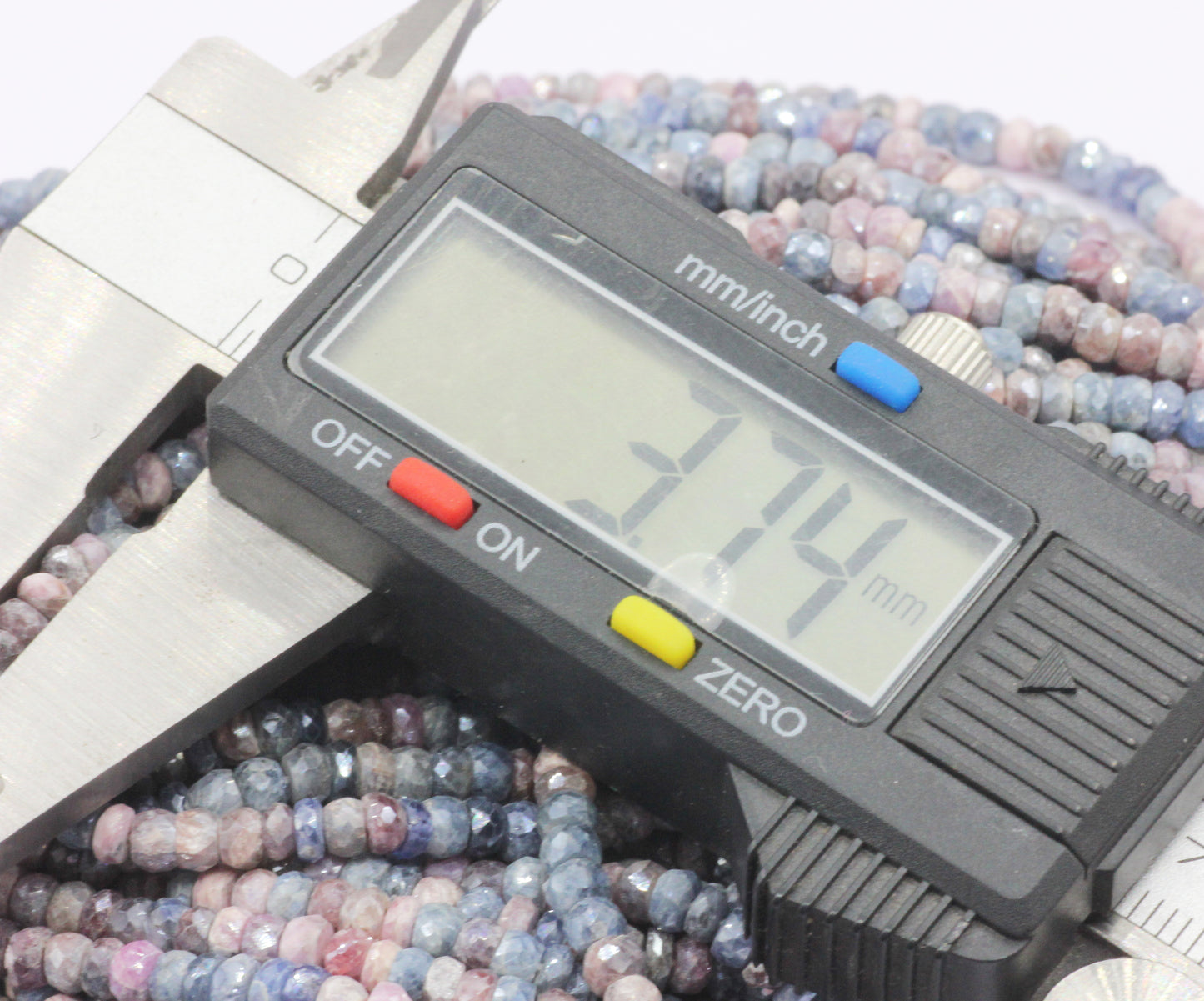 Sapphire, Multi Sapphire Beads Faceted, Multi Color Corundum Beads Faceted