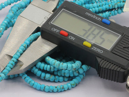 Turquoise Faceted Roundel Beads