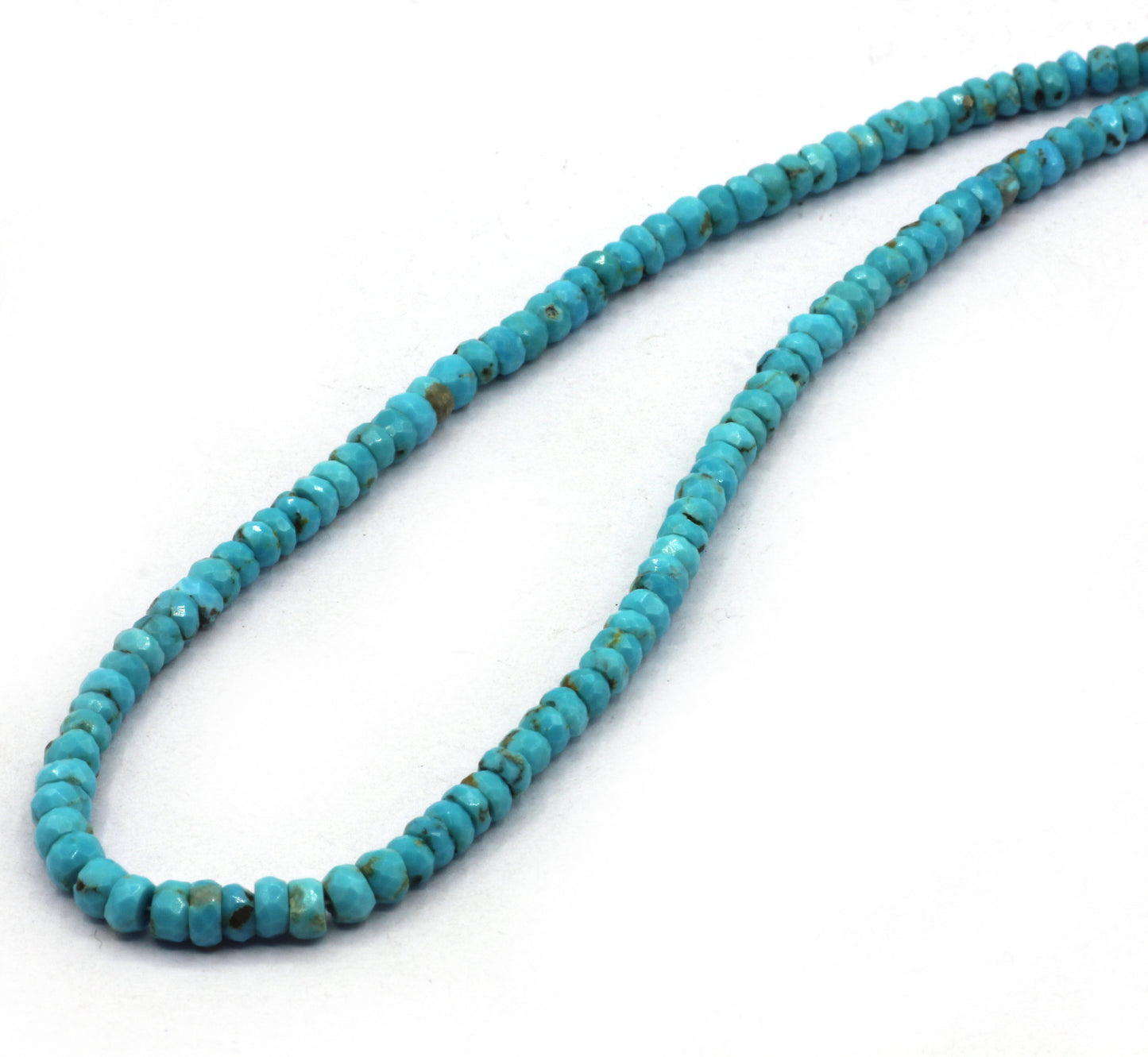 Turquoise Faceted Roundel Beads