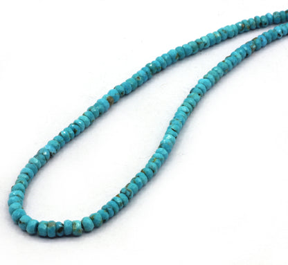 Turquoise Faceted Roundel Beads