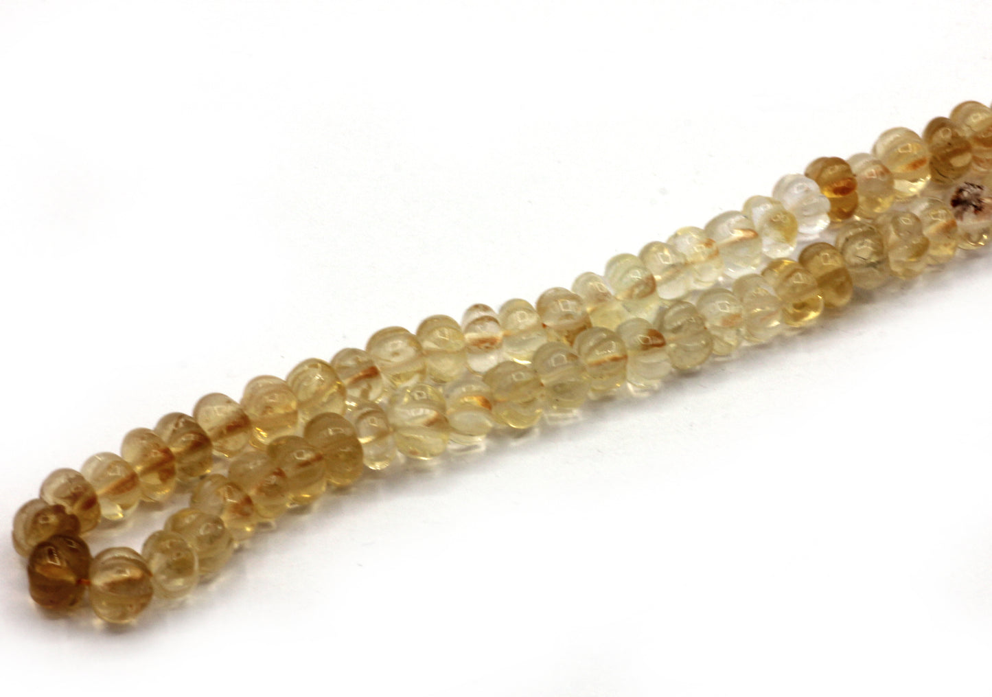 Citrine Beads Carved Water Melons, Carved pumpkins