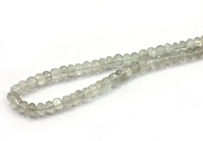 Moonstone Ceylon Faceted Roundel Beads