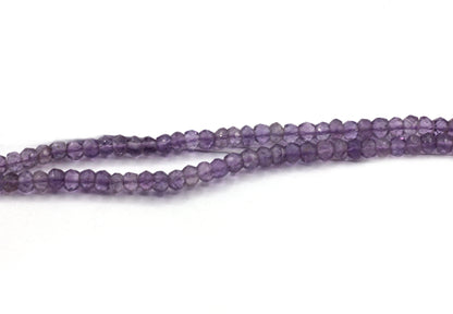 Pink Amethyst Faceted Round Beads