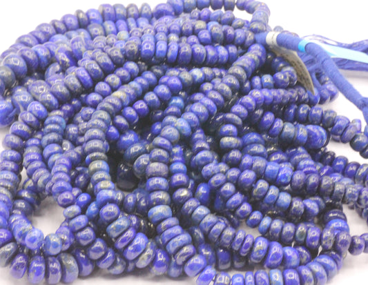Lapis lazuli Smooth Roundel Beads