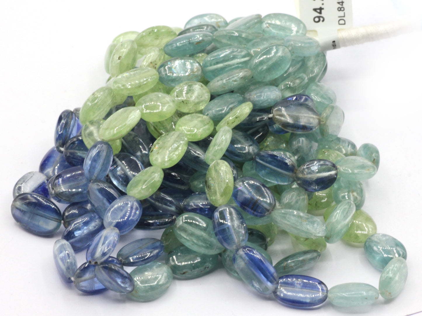 Kyanite, Multi Kyanite Smooth Oval Beads,Natural Multi Color Kyanite