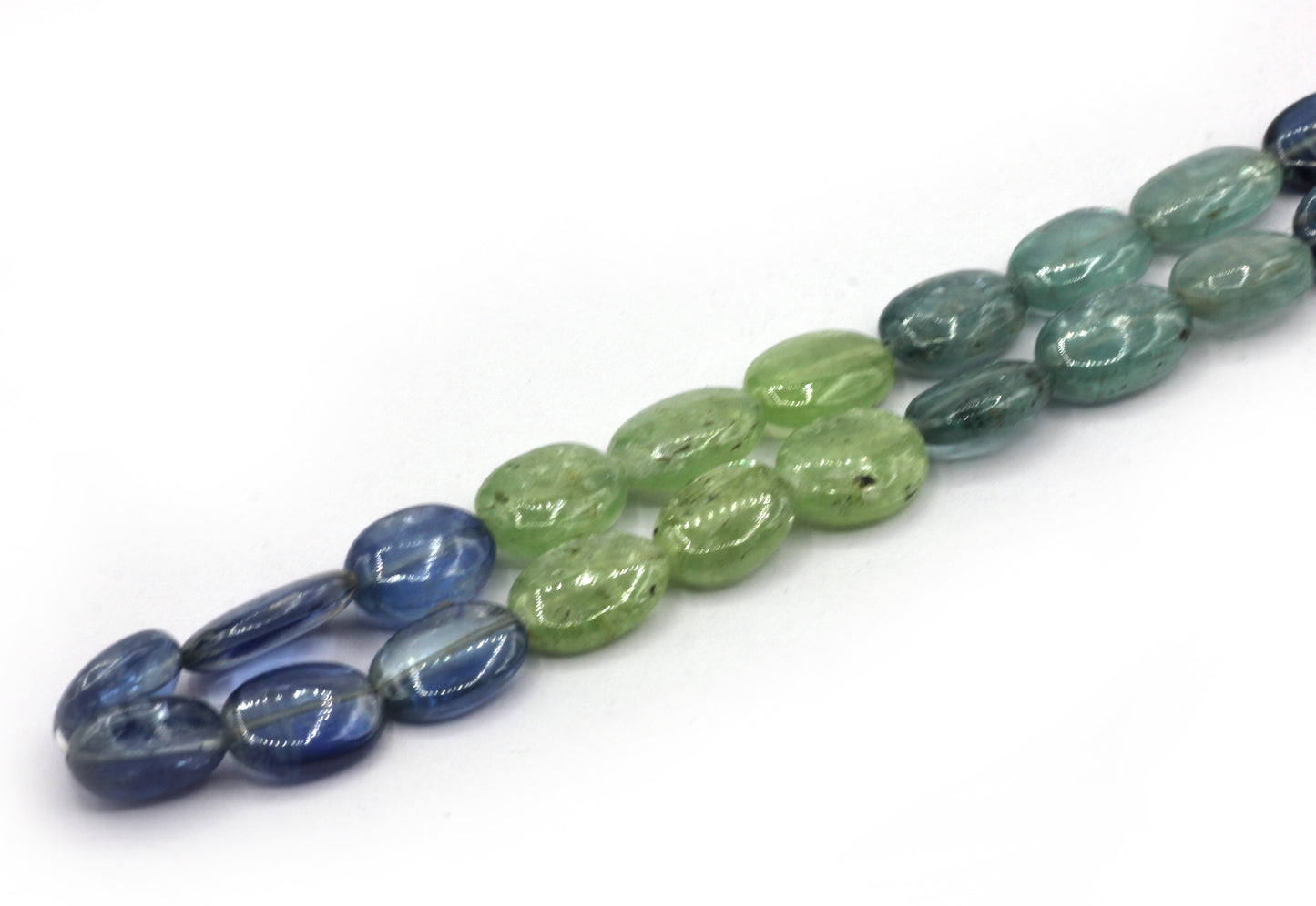 Kyanite, Multi Kyanite Smooth Oval Beads,Natural Multi Color Kyanite