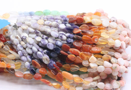 Multi Color Opal Smooth Nuggets Beads, Natural Opal