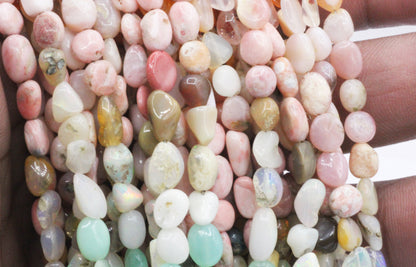 Opal, Multi Color Opal Smooth Nuggets Beads, Natural Opal